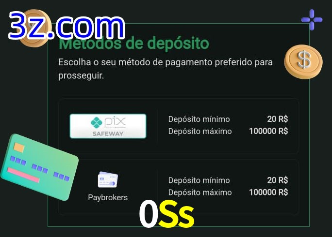 O cassino 0Ss oferece uma grande variedade de métodos de pagamento
